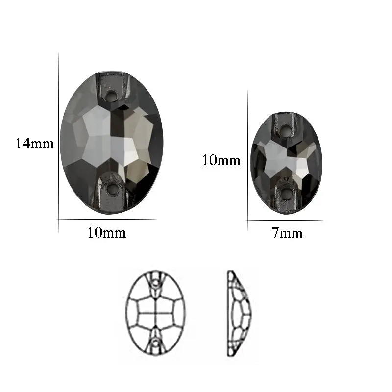 AAAAA качественное искусственное Пришивание Стразы в форме яйца для украшения