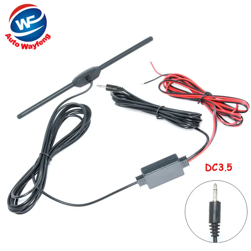 Автомобильная антенна для телевизора с усилителем автомобильная DC3.5 разъем