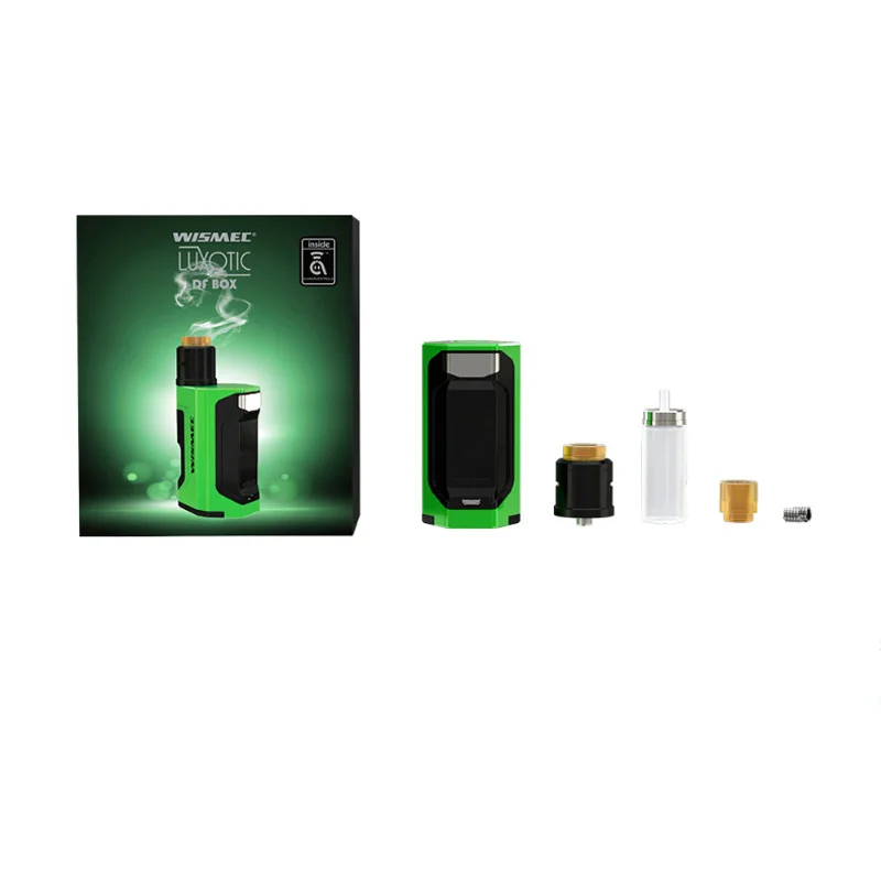 Оригинальный WISMEC Luxotic DF Box 200 Вт TC Kit MOD с гильотинной V2 RDA 7 мл бутылка электронная
