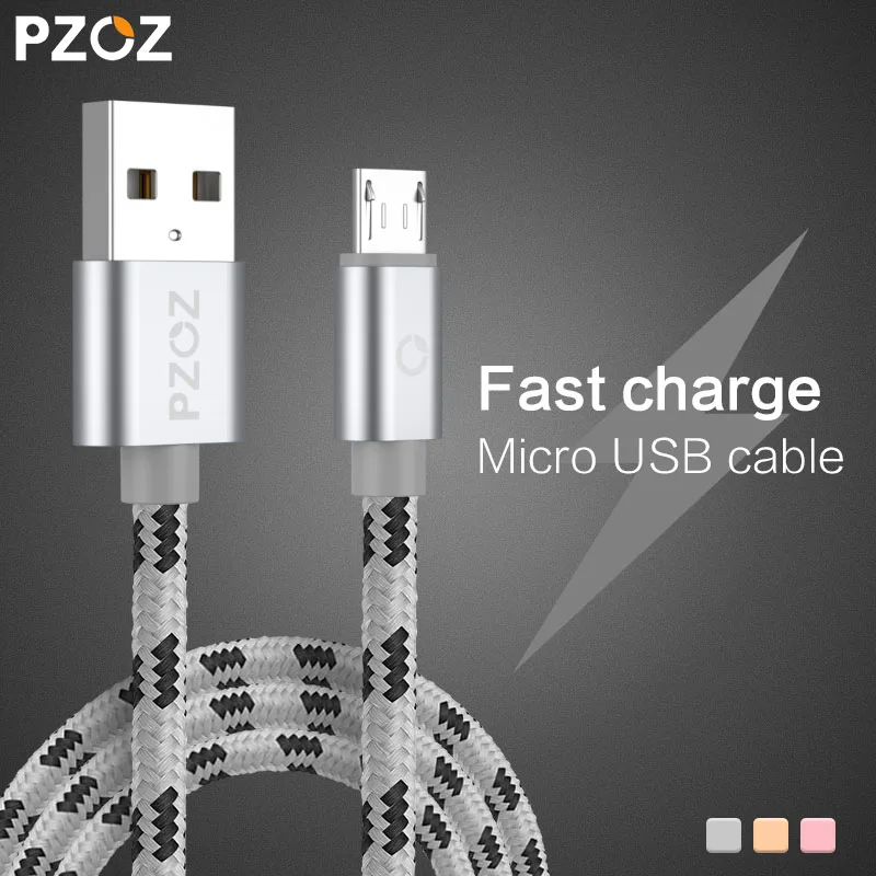 PZOZ 10 шт./лот, микро USB кабель Быстрая зарядка данных для samsung Xiaomi huawei Meizu sony Android Microusb зарядный кабель