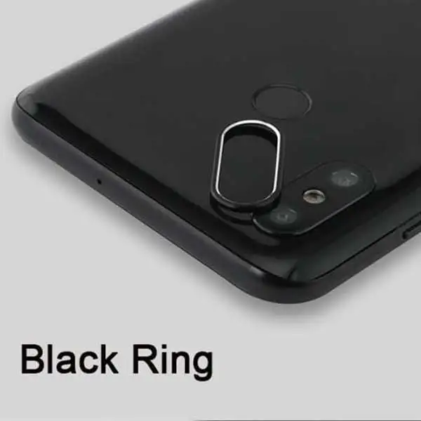 Black Ring Закаленное стекло для Xiaomi Mi 8 SE A2, металлическое защитное кольцо для объектива камеры для Xiaomi Mi A2 8, защитный чехол для экрана телефона - Цвет: Black Ring