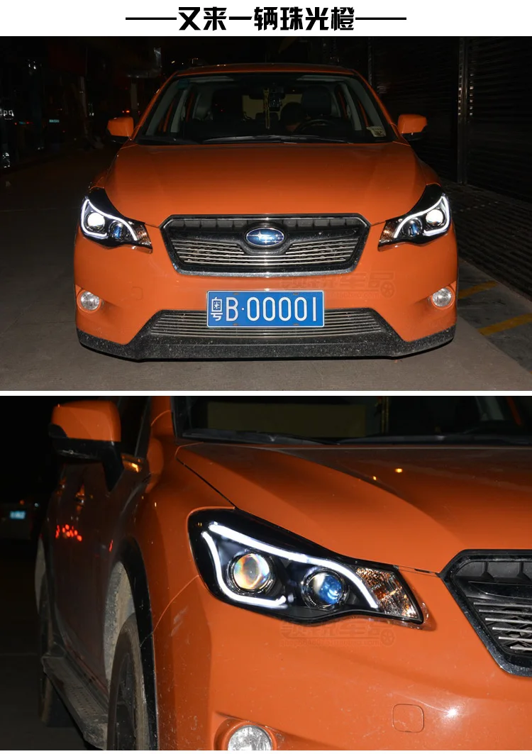 JGD автомобильный Стайлинг Головной фонарь для Subaru XV фары 2011- светодиодный фары DRL H7 D2H Hid вариант Ангел глаз биксеноновый луч