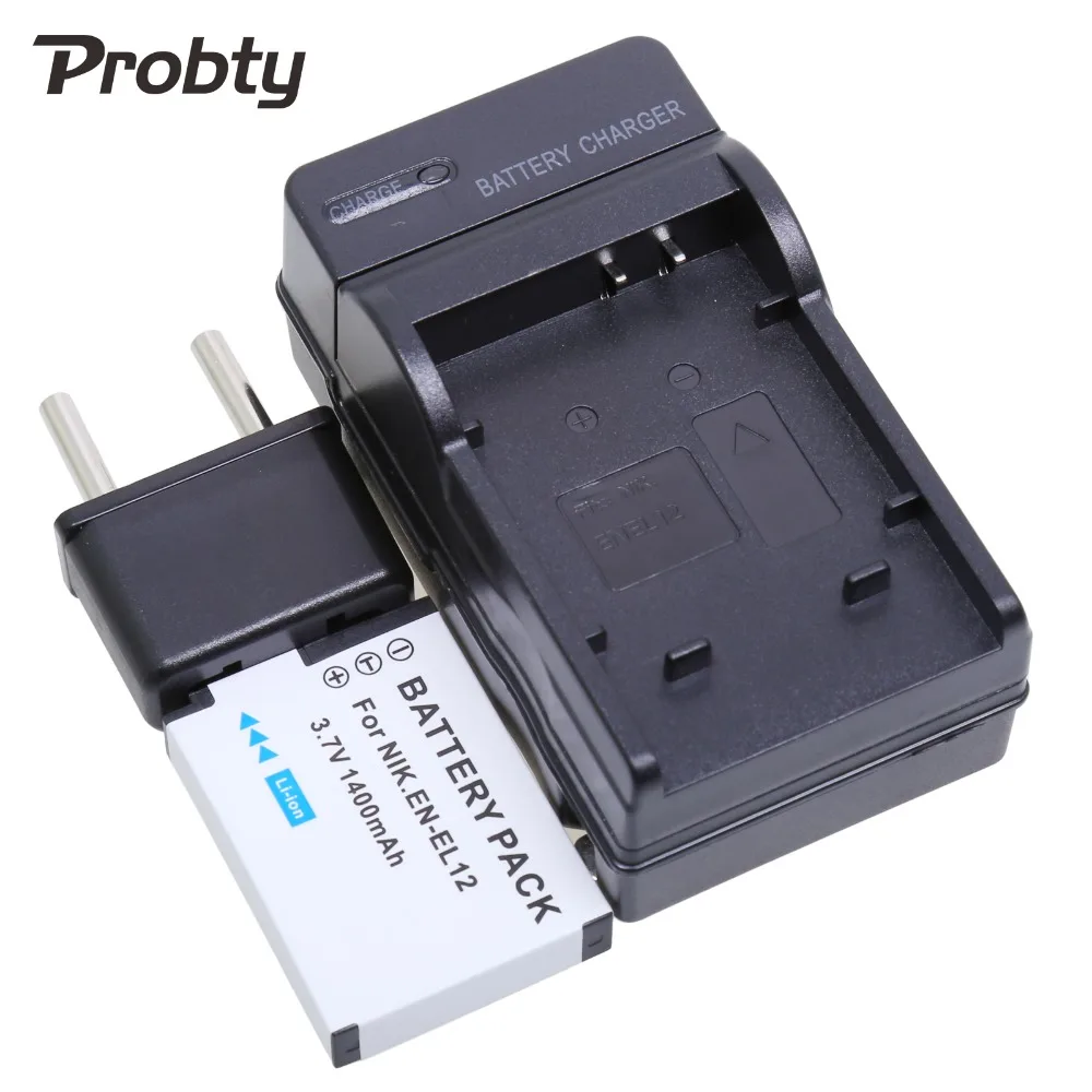 Аккумулятор + зарядное устройство PROBTY для камеры Nikon Coolpix S9700 S9500 S9400 S9300 S9100 S8200 S8100
