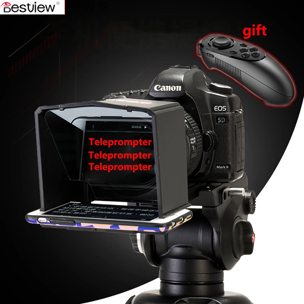 Bestview смартфон Teleprompter для Canon Nikon Sony камера фото студия DSLR Youtube интервью Teleprompters