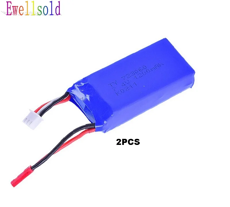 

Wltoys V353 A949 A959 A969 A979 k929 upgrade 1200mah 7.4V Battery For RC Cars Helicopter Boats