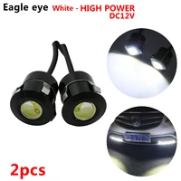 2pcs led eagle eye 12v 7w drl led reverse sensor laser waterproof auto car daytime running lights for renault opel bmw lada etc