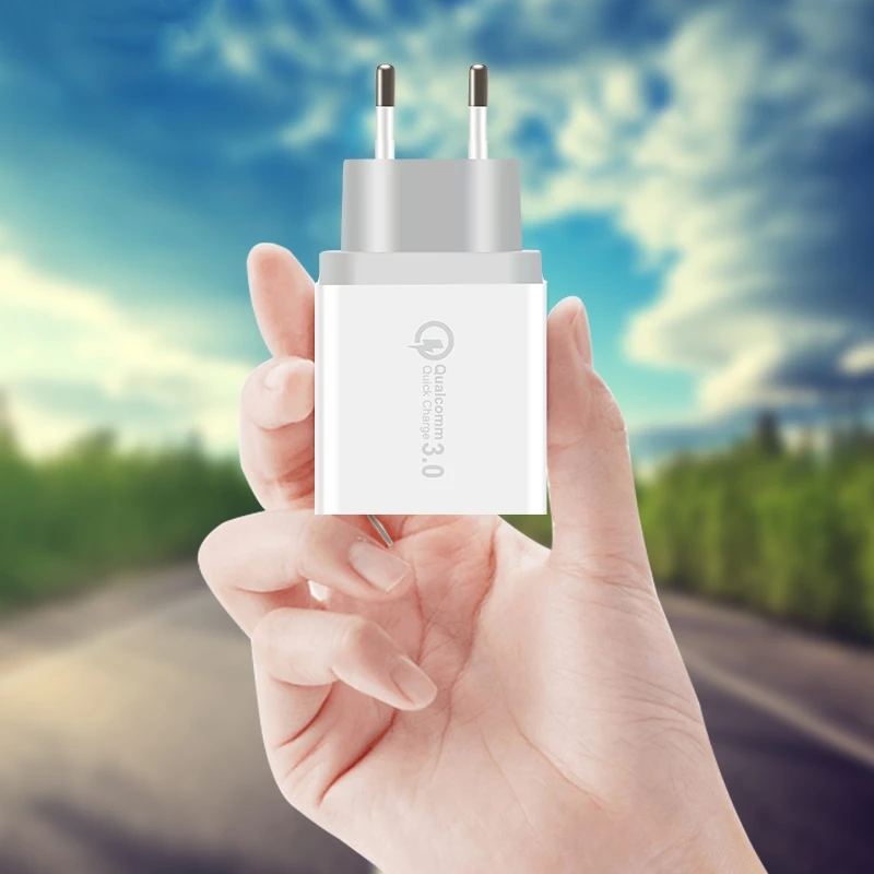 DCAE 3 USB QC 3,0 зарядное устройство для iphone X 8 ipad samsung S9 S8 huawei Xiaomi универсальный ЕС США штекер Быстрая зарядка Телефон Настенный адаптер