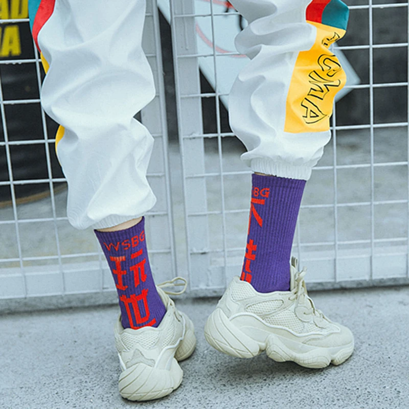 2018 осенние женские модные носки хлопковые уличные стильные хип хоп для