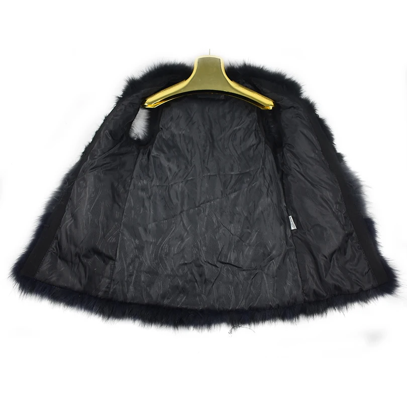 Новинка 2020 женский жилет из натурального меха енота кожаная модная Роскошная