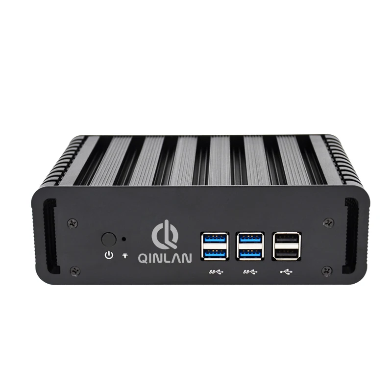 QINLAN Intel Dual Core 4 нитки i7 4500U безвентиляторный мини ПК Windows 7/8. 1/10 Linux OS HDMI VGA LAN тонкий