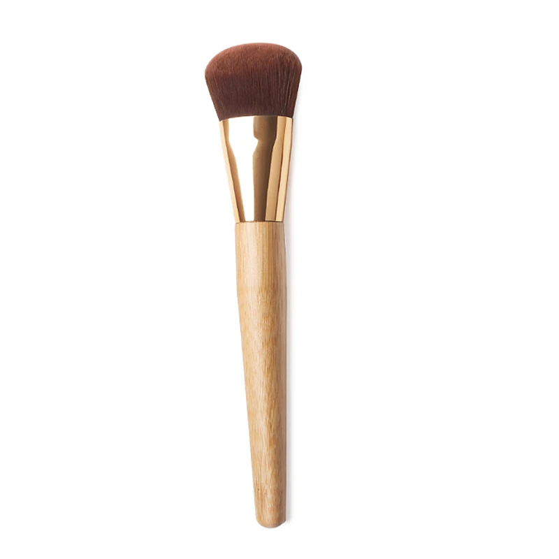 

High end T Series Solid Bamboo Big Size Compact Powder Brush Blush Contouring Makeup Brushes
