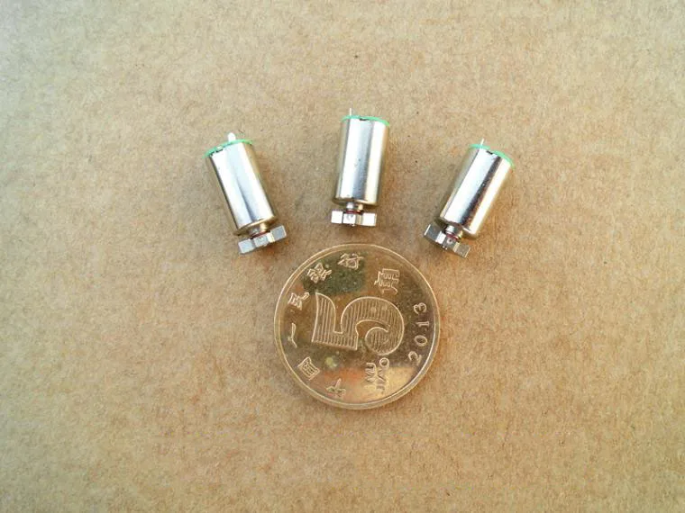 5 шт. 6 мм* 10 DC1.5V-3V micro полые чашки вибрации двигатель эксцентриковый сильный вибрации применение для телефона/DIY