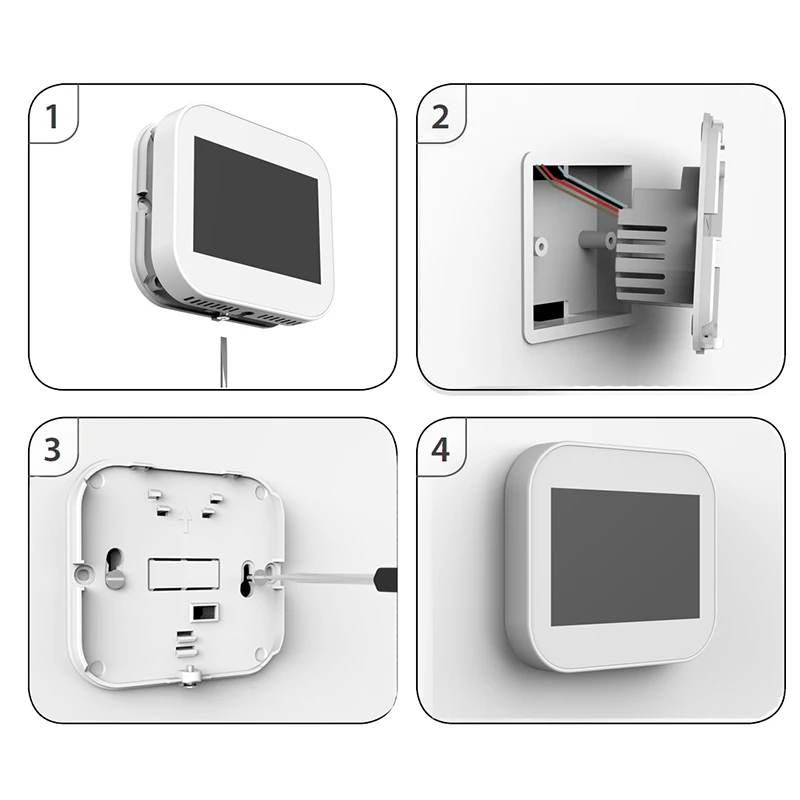 Wifi сенсорный термостат для нагрева воды/радиатор клапан на английском/немецком/Польский/Чешский/итальянский/Spainish управление на смартфоне
