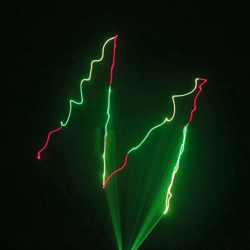 DMX512 RGY красный зеленый желтый лазерный сканер для сценического освещения с