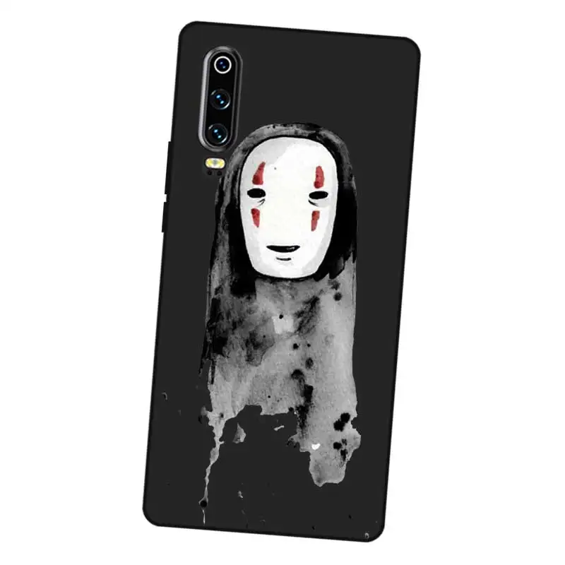 N357 No Face Man Черный силиконовый чехол для Huawei P8 P9 P10 P20 P30 Lite Pro P Smart Plus 2017 2019 |