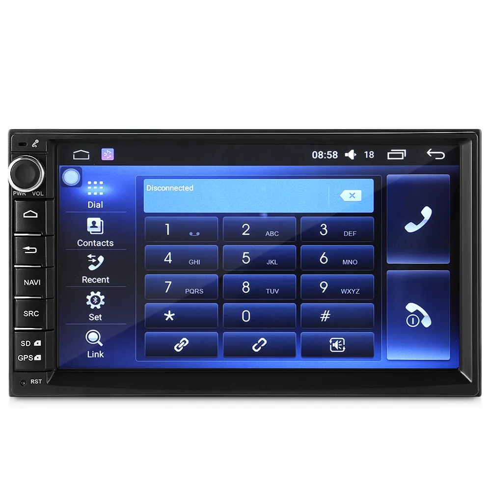 J 2820N Универсальный Android 6.0.1 Quad core 7 дюймовый gps Wi Fi видеорегистратор автомобильный
