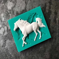 horse fondant cake silicone mold cookie ice cream molds biscuits candy chocolate mould baking cake decoration tools