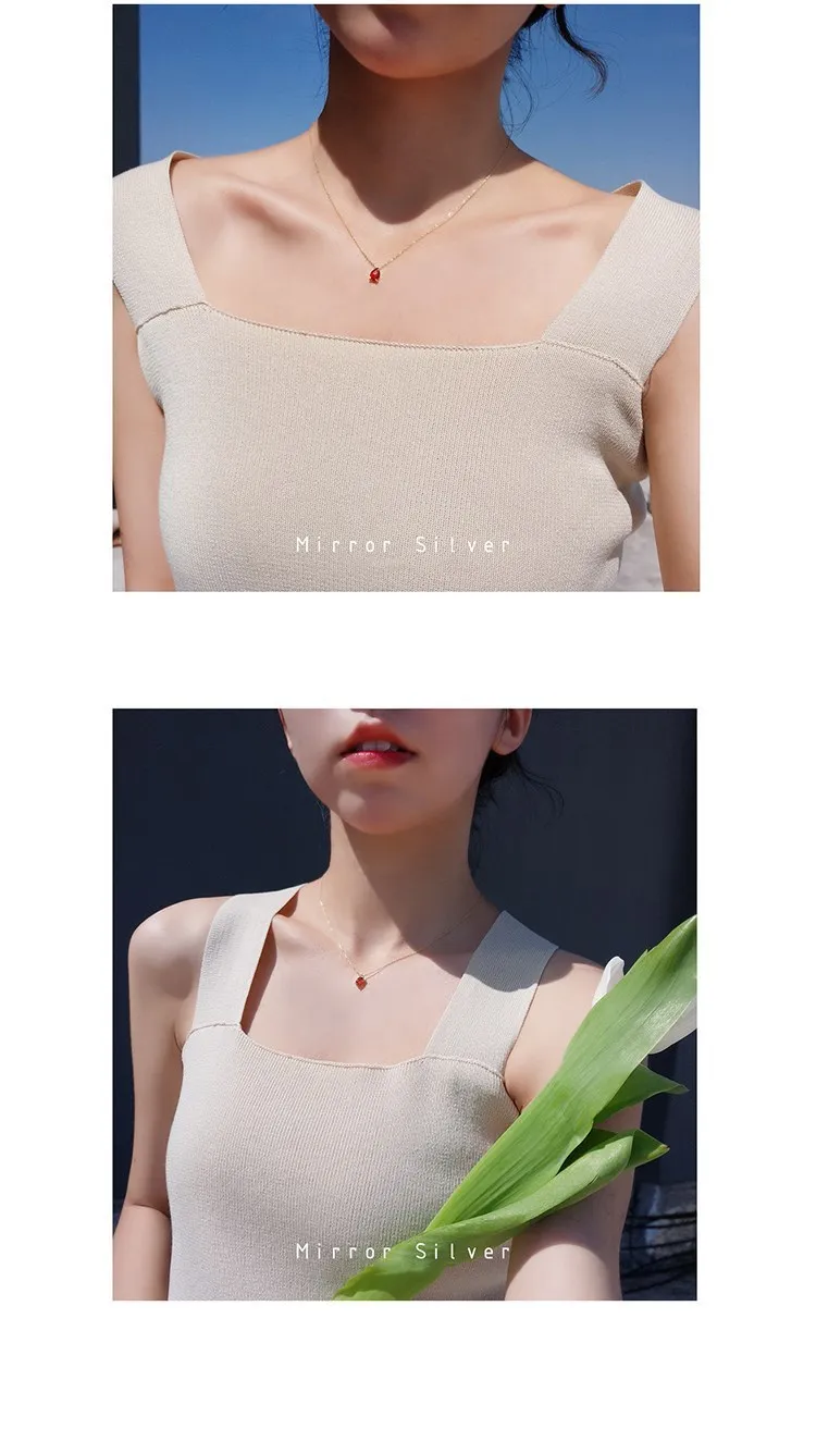 Colleses De Moda ожерелье для женщин из стерлингового серебра 925 пробы капли воды звезда кулон ожерелье подарок богемское Колье чокер