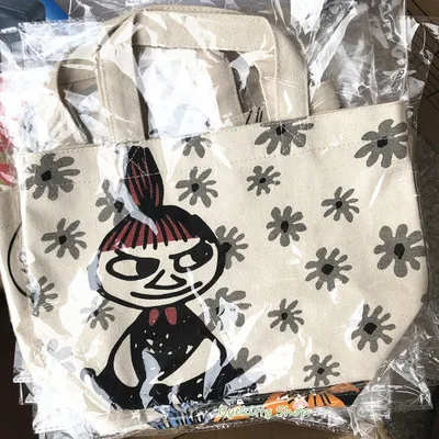 Красный Moomin японская сумка на молнии Bolsa Organizadora Finland хлопковая Холщовая Сумка через плечо дорожная сумка для хранения Estetoscopio Littmann - Цвет: Красный