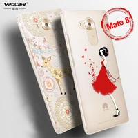 for huawei mate 8 case cover vpower 3d embossed luxury soft silicone tpu cartoon cases for huawei mate 8 phone back covers