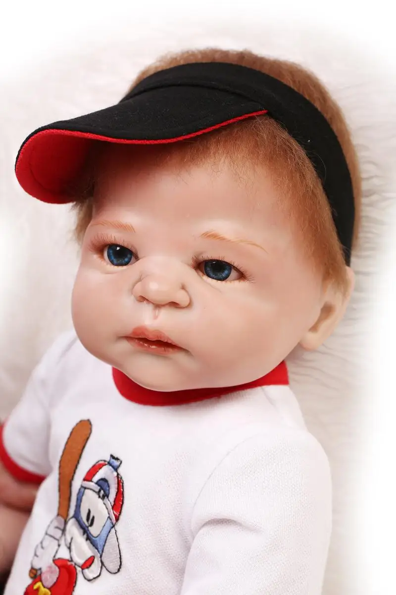 55 см силиконовая кукла для новорожденных 22 &quotРеалистичная Bebe мальчиков игрушки