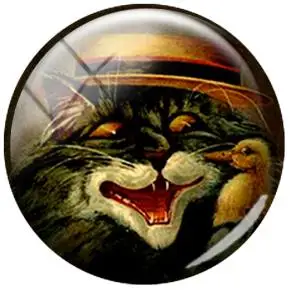 C694 JWEIJIAO милые животные кошка искусство картина DIY стеклянный кабошон 6 размеров купол ювелирных изделий для Шарм Брошь с серьгами ожерелье - Цвет: C694