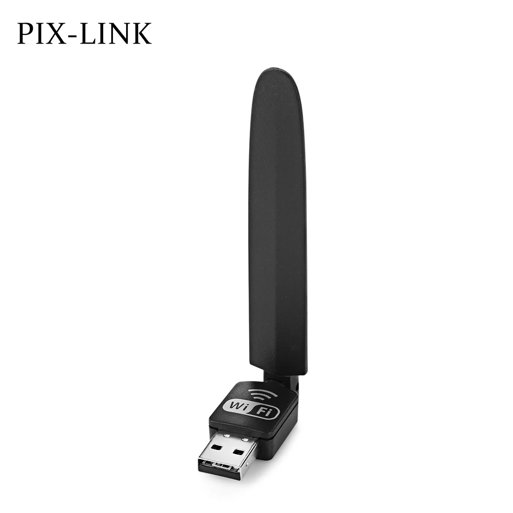 PIXLINK UW10S 2 4 ГГц Wi Fi Dongle 802.11b/g/n 150 м USB адаптер 5dBi коэффициент усиления антенны