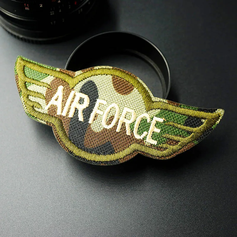 Нашивки с вышивкой AIR FORCE 4 8x10 5 см аппликация для шитья одежды аксессуаров|iron on|iron on