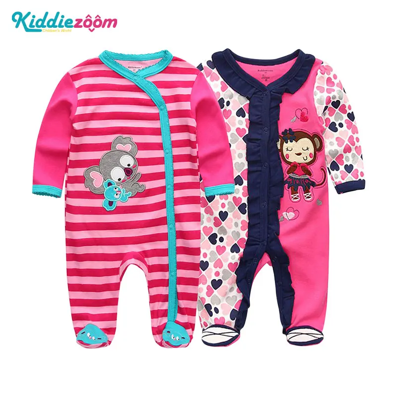 RFL2701 Костюмы комплекты для маленьких девочек одежда длинный рукав Ropa bebe 0-12 м хлопковое боди костюмы для маленьких мальчиков одежда Одежда для новорожденных платье для девочки боди платья для девочек детская одежда - Цвет: RFL2701