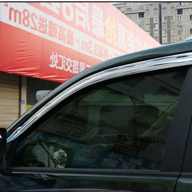 1 комплект новинка хромированные боковые вентиляционные козырьки для окон от