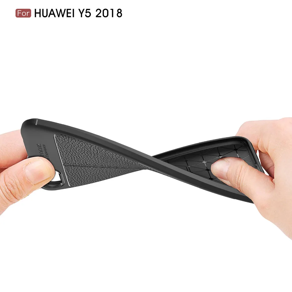 Чехол для Huawei Y5 2018 чехол Prime honor 7 Play силиконовый мягкий Роскошный из углеродного
