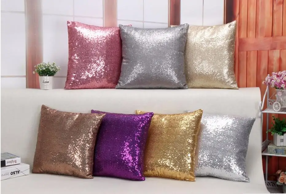 

DIY Русалка Подушка декорированная блестками чехол Волшебная красочная Подушка CaseChanging двусторонний чехол для подушки