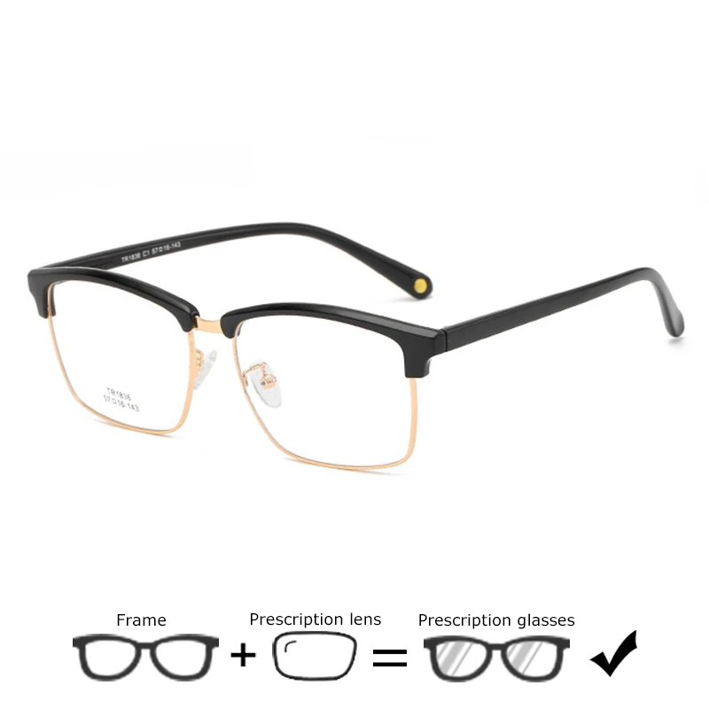 Модные Бизнес Рецептурные очки женские ретро оптические миопия Гиперметропия