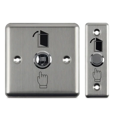 

1Set Stainless Steel Exit Button Push Switch Door Sensor Opener Release Magnetic Lock Access Control Home Security Protection