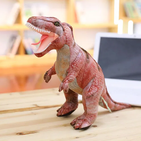 Tyrannosaurus rex C Реалистичный динозавр плюшевые игрушки хобби, тираннозавр мягкие игрушки куклы для детей мальчиков подарок, Детские классические модели образования - Цвет: Tyrannosaurus rex C