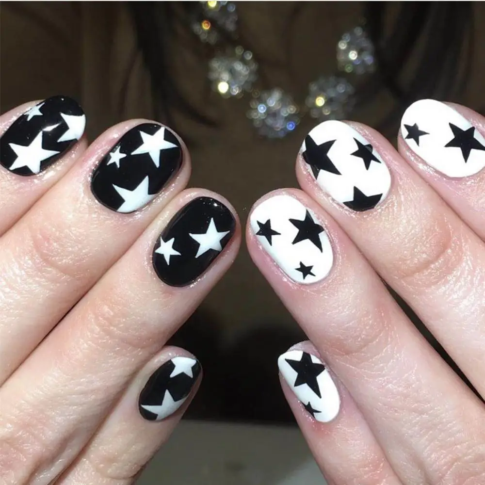 Hanyi-174 Луна Звезда стикеры 3D на ногти Nail Art Наклейка шаблон инструмент для ногтевого дизайна украшения