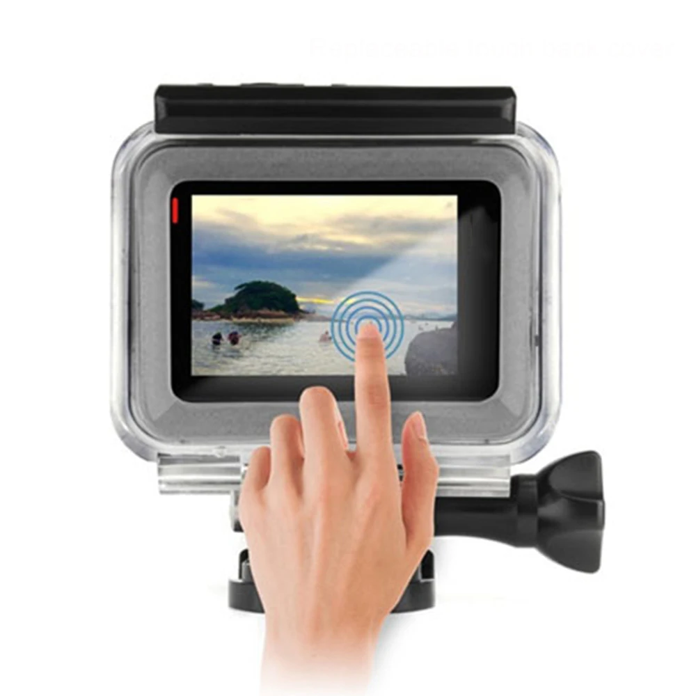 Водонепроницаемый защитный корпус для дайвинга чехол Divin Gopro hero 7 Silver белые