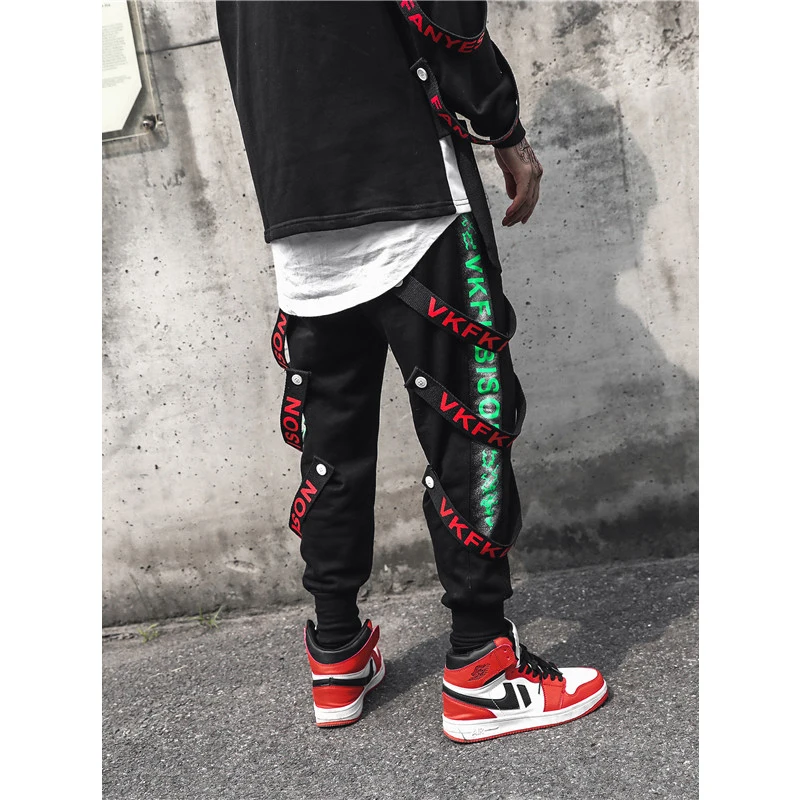 UNCLEDONJM многоленточные брюки с резинками на щиколотках спортивные штаны jogger