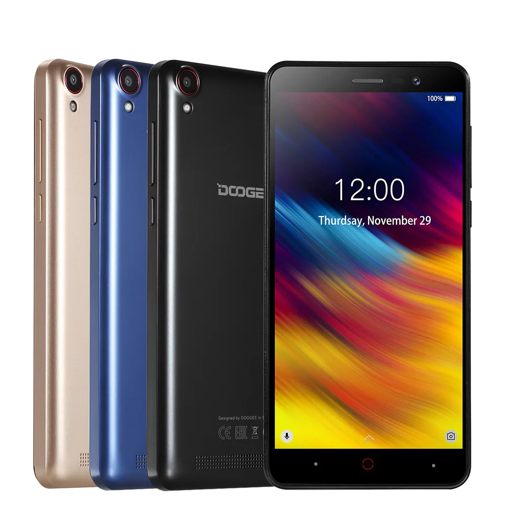 DOOGEE X100 Мобильный телефон 5 0 дюймов ips 1 + 8 Гб Android мобильные телефоны с двумя sim