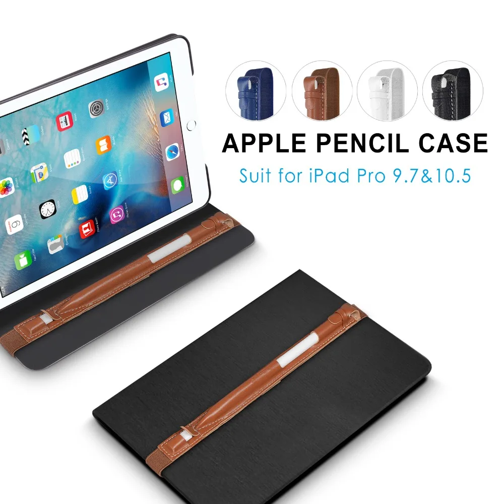 Ручной рукав для Apple Pencil hanmade кожаный чехол сумка с адаптером защиты iPad Pro 2017 9.7 и