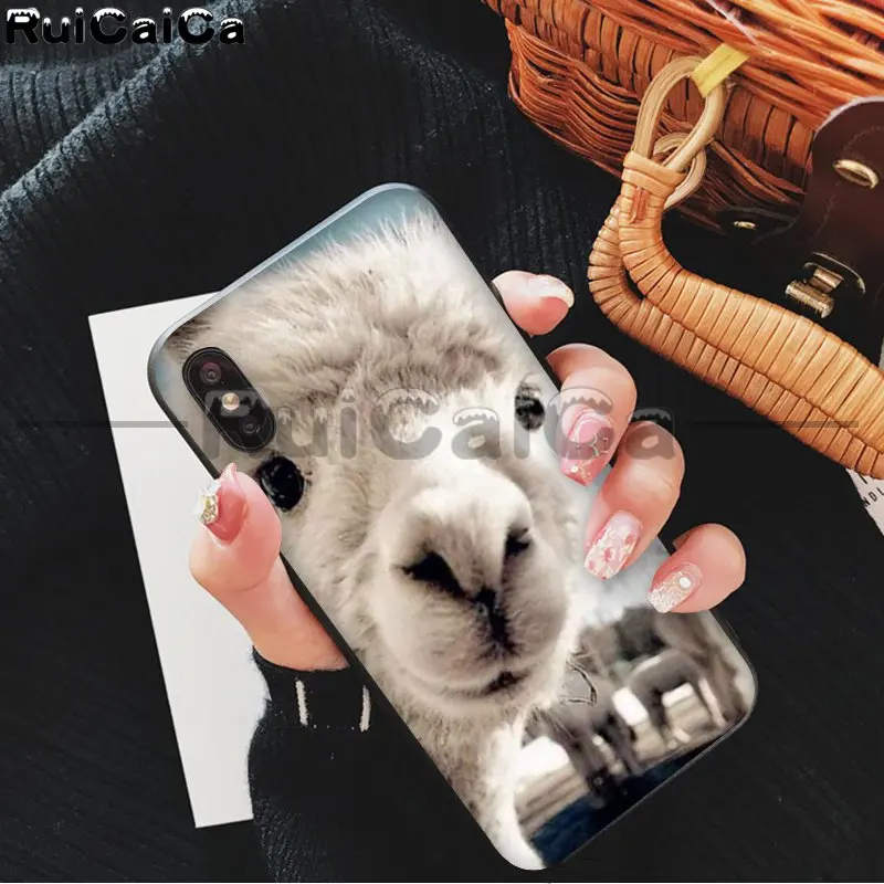 A11 RuiCaiCa лама Alpacas животное роскошный уникальный дизайн чехол для телефона для Apple iPhone 8 7 6 6S Plus X XS MAX 5 5S SE XR чехлы - Цвет: A11