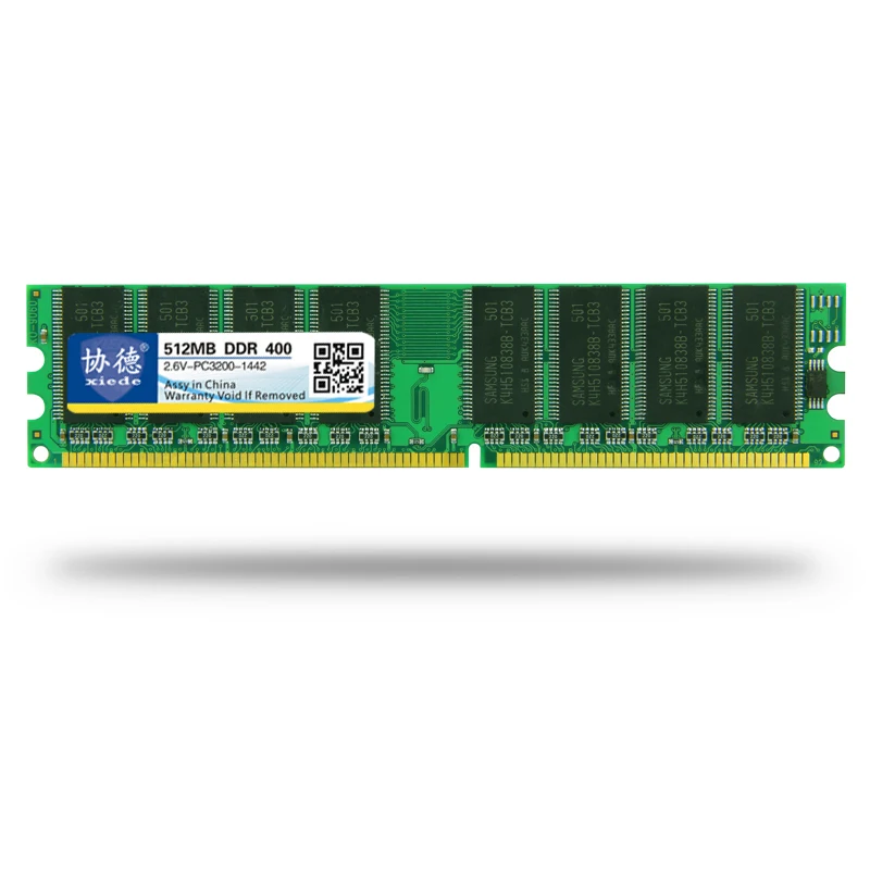 Оптовая продажа ОЗУ Xiede DDR 400 / PC3200 PC2700 1 ГБ для настольного ПК Память совместимая с