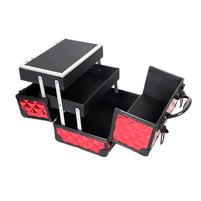 Профессиональная коробка для макияжа из алюминиевого сплава органайзер