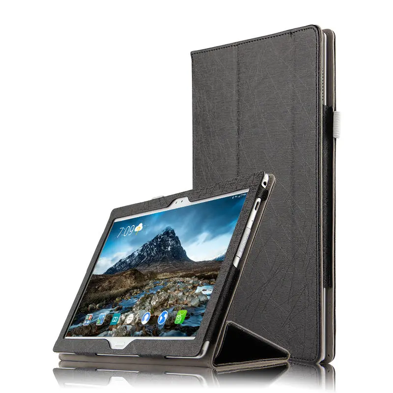 black gsw Чехол для lenovo TAB 4 10 Plus чехол s 10," TB-X704N X704F планшет защитный смарт-чехол Tab4 10 plus TB-X704L из искусственной кожи Чехлы - Цвет: black gsw