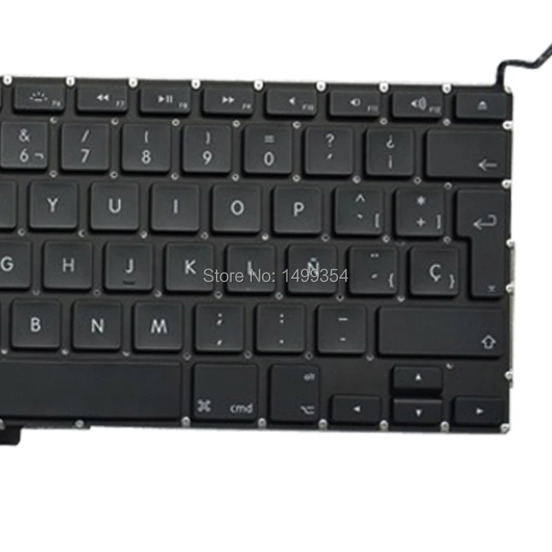 Натуральная A1297 Испания клавиатура с Подсветка для Apple MacBook Pro 17 ''A1297 Клавиатура