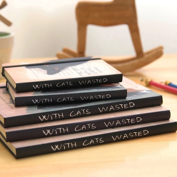 2019 Творческий Кот из мультфильма Журнал Дневник линии страниц блокнот Печатный