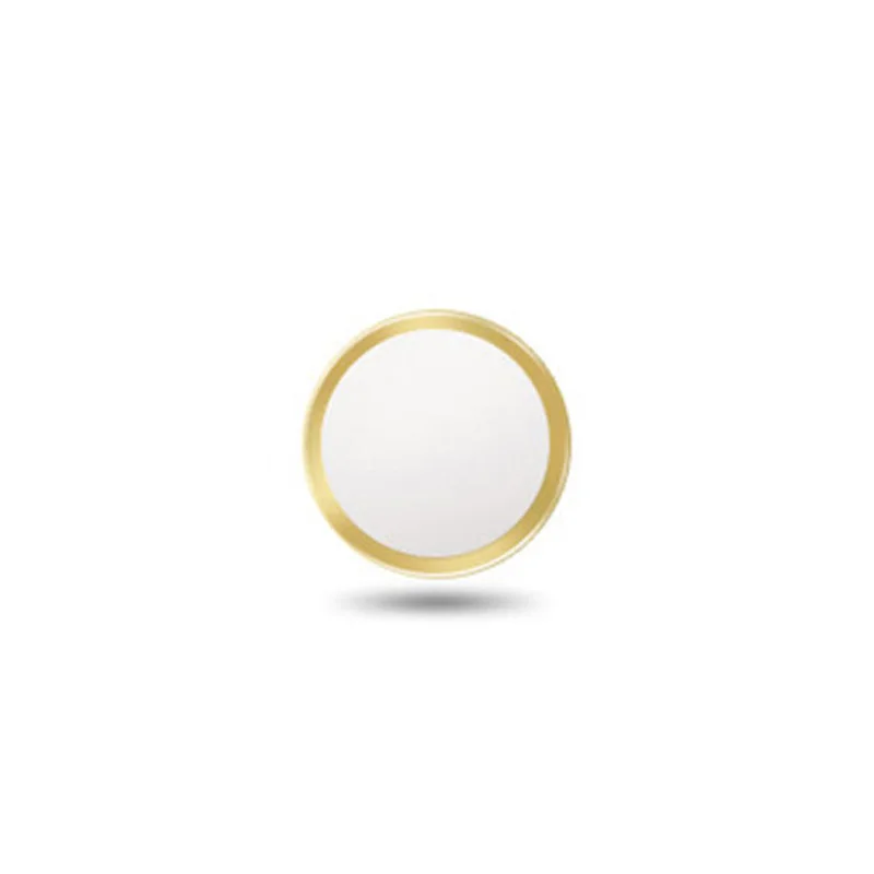 Gold 2 шт. ультра тонкий отпечаток пальца Поддержка сенсорной ID Главная Кнопка Наклейка для iPhone 7 7PLUS 6 6S 6PLUS 5 5S 5C SE наклейка s на телефон - Цвет: Gold