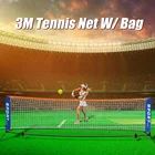 Портативная сетка для тенниса, сетка для стандартных тренировок по теннису, с рамой и кронштейном, Спортивная сеть для ракетки
