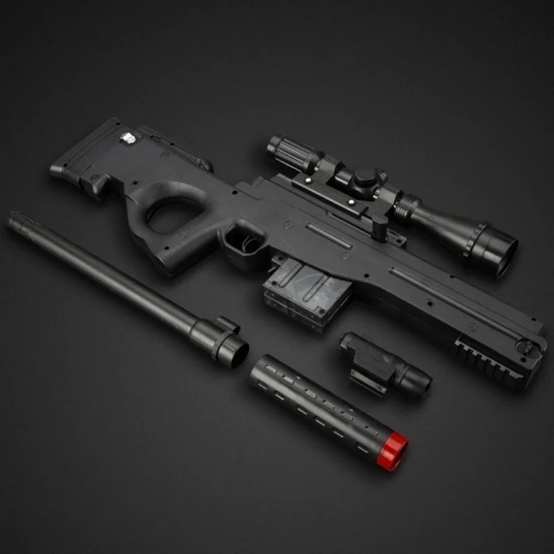 AWM снайперские винтовки для детей, игрушки для безопасности, безболезненная Высококачественная ручная/электрическая игрушечная пушка PUBG, водяной пистолет, имитация мушкетного пистолета