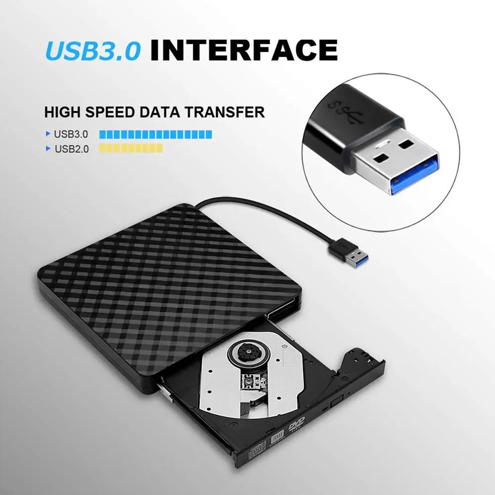 DVD привод высокоскоростной передачи данных USB 3,0 внешний CD DVD ридер писатель плеер для Macbook ноутбука Настольный R20